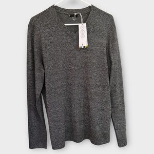 Smartwool Men’s V-neck Lightweight Gray Sweater Size M